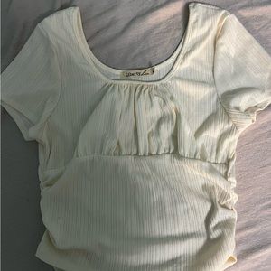 cute rouched top!